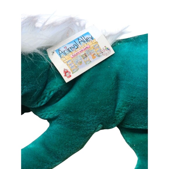 Vintage Commonwealth Emerald Green Plush Horse 18" Animal Alley With Tag 2000 - Picture 2 of 10